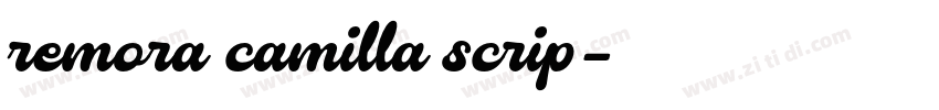 remora camilla scrip字体转换